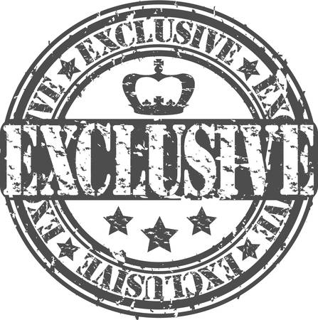 Grunge exclusive stampのイラスト素材