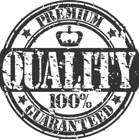 Grunge premium quality guaranteed rubber stampのイラスト素材