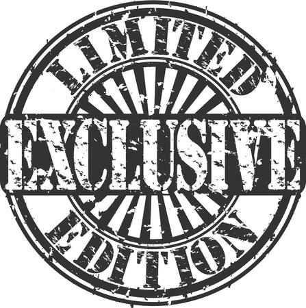 Grunge limited edition exclusive stampのイラスト素材