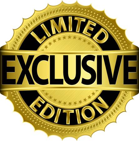 Limited edition exclusive golden labelのイラスト素材