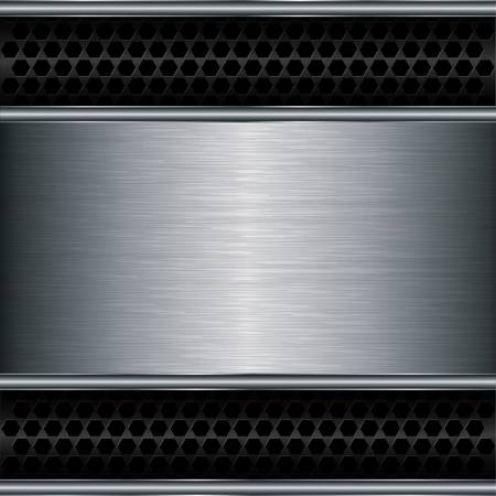 Abstract metallic background, vector illustration のイラスト素材