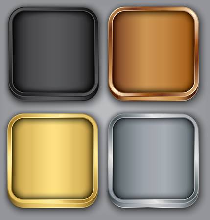 App icons set illustrationのイラスト素材