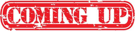 Grunge coming up rubber stamp, vector illustration のイラスト素材