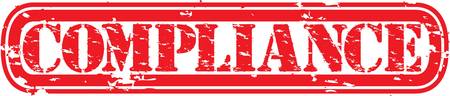 Grunge compliance rubber stamp,  illustration のイラスト素材