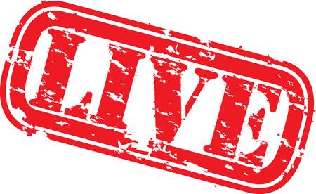 Grunge live stamps, vector illustration のイラスト素材
