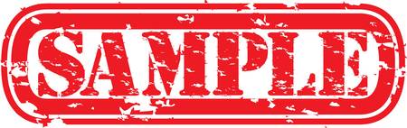Grunge sample rubber stamp, vector illustration のイラスト素材
