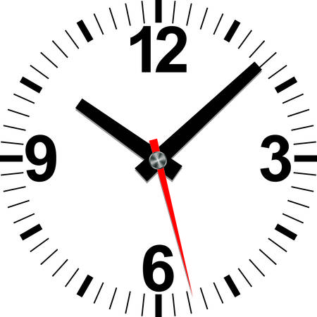 Analog clock icon, vector illustration のイラスト素材