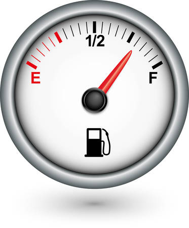 Car fuel gauge, vector illustrationのイラスト素材