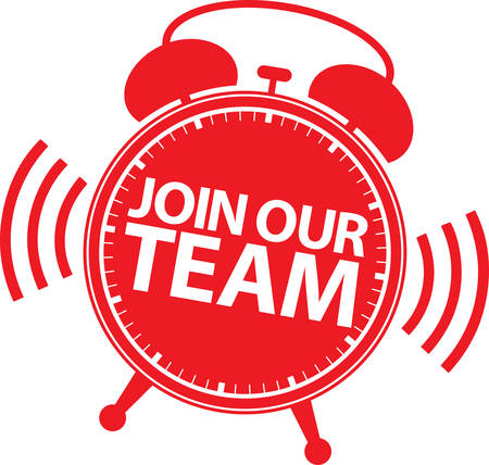 Join our team icon red sign, vector illustrationのイラスト素材