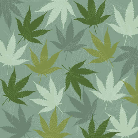 cannabis leaf pattern vector illustration branner brochures leaflef flyerのイラスト素材