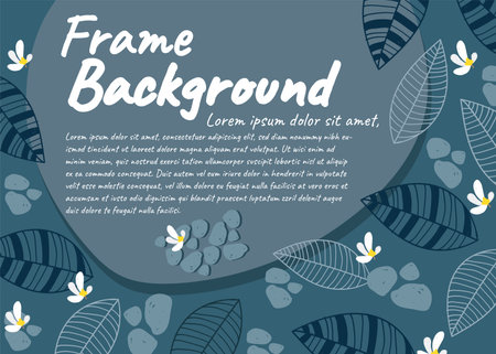 nature frame background concept illustration vector design