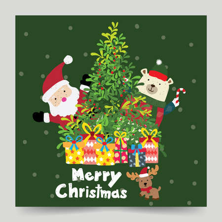 christmas banner decoration of xmas vector illustration design artのイラスト素材