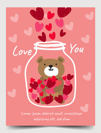 valentine pattern background elements art design vector illustrationのイラスト素材