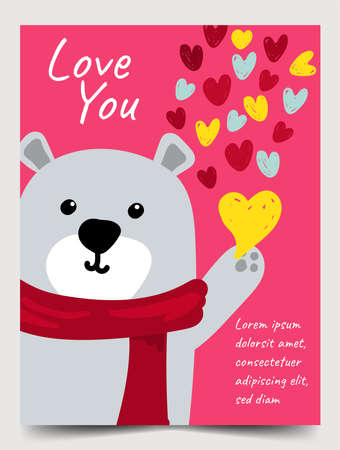 valentine pattern background elements art design vector illustrationのイラスト素材