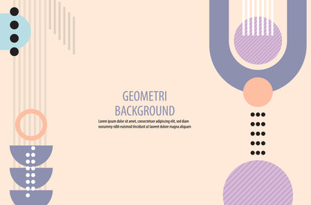 geometric element minimal orange background concepts design illustration vectorのイラスト素材