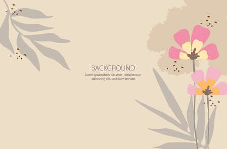 collection of pastel flower backgrounds for editable designs, posters, 

    brochures, presentations, web and other designs.のイラスト素材