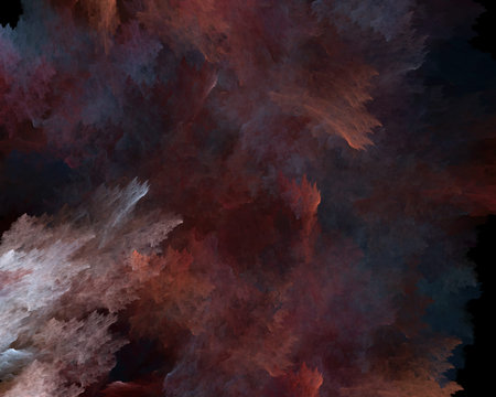 Abstract Colorful Shapes Fantasy Fractal Background Texture in Blue White and Red Colors.の写真素材