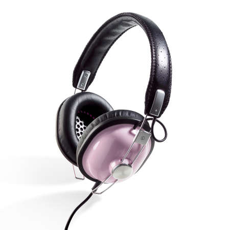 Headphone isolated on whiteの写真素材