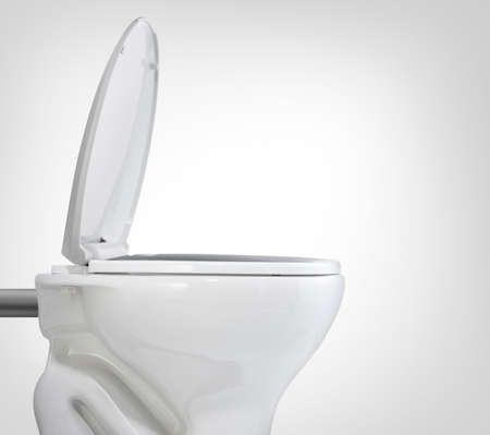 toilet isolated on whiteの写真素材