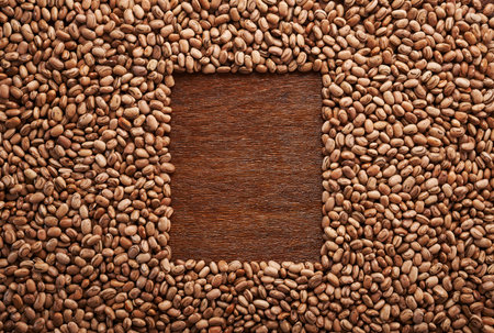 frame beans backgroundの写真素材