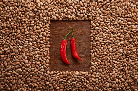 frame beans backgroundの写真素材