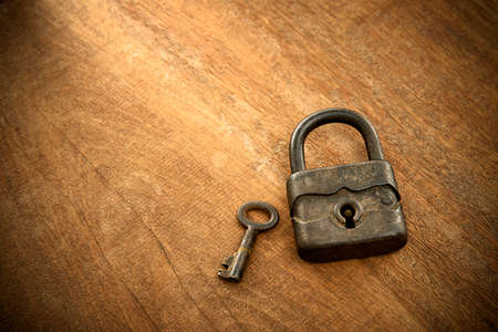 antique padlockの写真素材