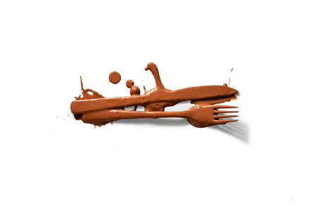 cutlery dirty, muddyの写真素材