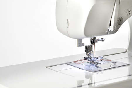 machine sewing  isolatedの写真素材