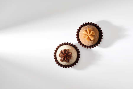 Gourmet Brigadeiros flavors milk nest and Churrosの写真素材