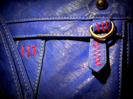 Leather handbag  Lomo style の写真素材