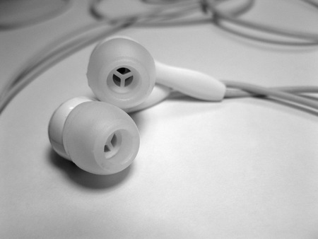 Stereo earphonesの写真素材