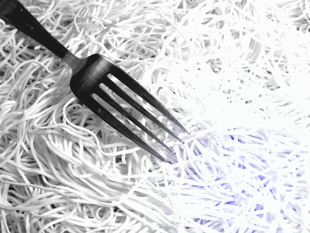Fork and spaghetti
