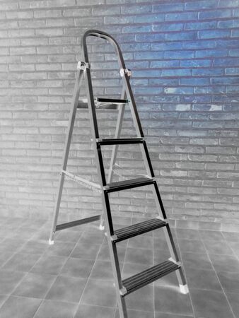 Metallic ladderの写真素材