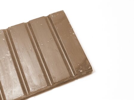 Chocolate bar on white background.の写真素材