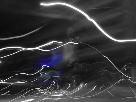 Abstract photo of contrast and light in movementの写真素材