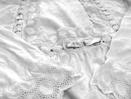 ancient nightgown closeup photo