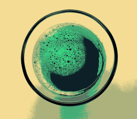 green detox celery juice closeup photoの写真素材