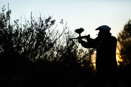 Sunset Paintballの写真素材