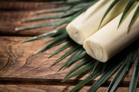 Palmetto is a ingredient extracted from the acai palm treeの写真素材