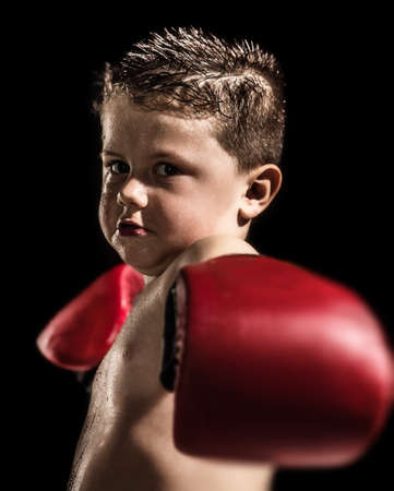 Child fighterの写真素材