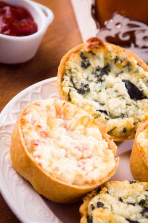 delicious quiche for lunchの写真素材