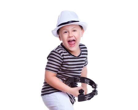 Child having fun at Carnival in Brazilの写真素材
