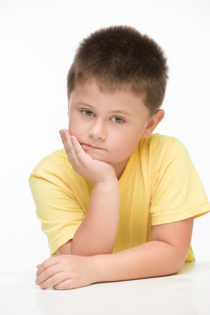 child with angry face