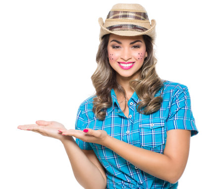 Girl dressed in traditional Brazilian Jerk.