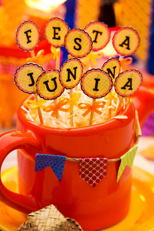 Delicious sweets for the Brazilian Festa Junina Partyの写真素材
