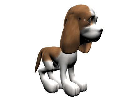 Cartoon puppy dogの写真素材