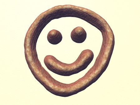 3D Happy faceの写真素材