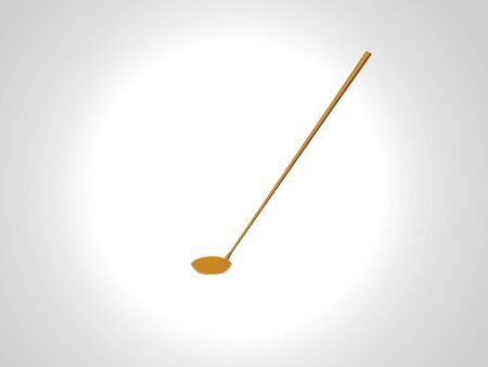 Isolated gold golf clubの写真素材