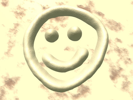 3D Happy Faceの写真素材