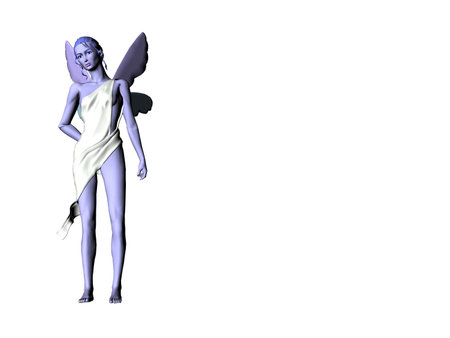 Isolated blue fairyの写真素材